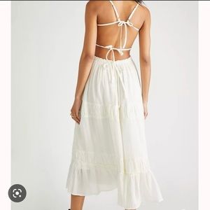 Free People Taking Sides Maxi - White